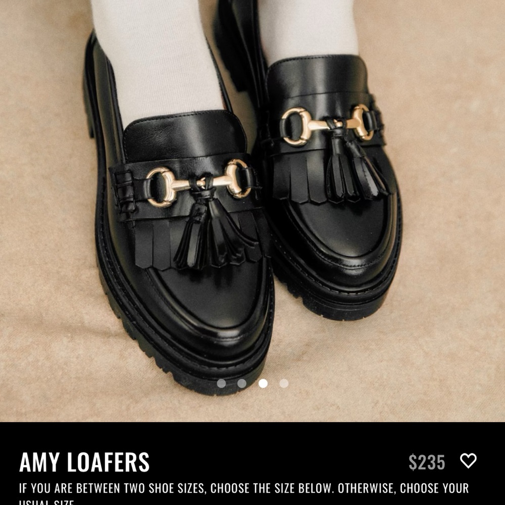 Amy Black Loafers